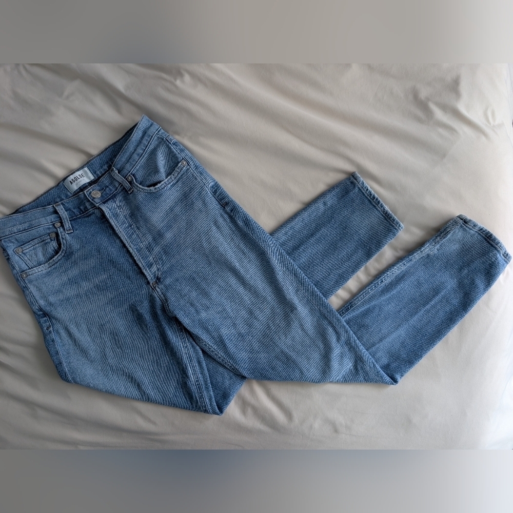 AGOLDE Nico High Rise Slim Fit Jeans, Embark wash, Women's Size 27 - Picture 9 of 12